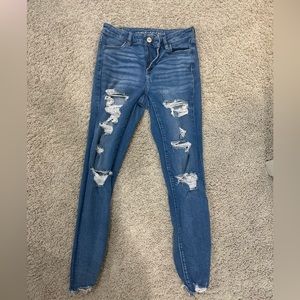 American Eagle ripped skinny jeans